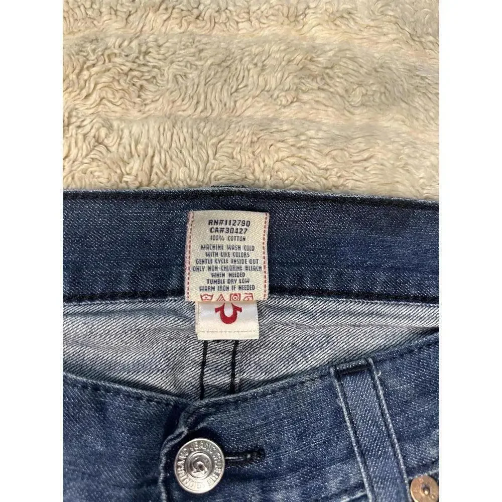 True Religion Y2K Black Cornell straight jeans Size 38